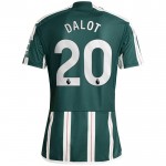 Günstige Fußballtrikots Manchester United Dalot 20 Auswärtstrikot 2023-24 Kurzarm